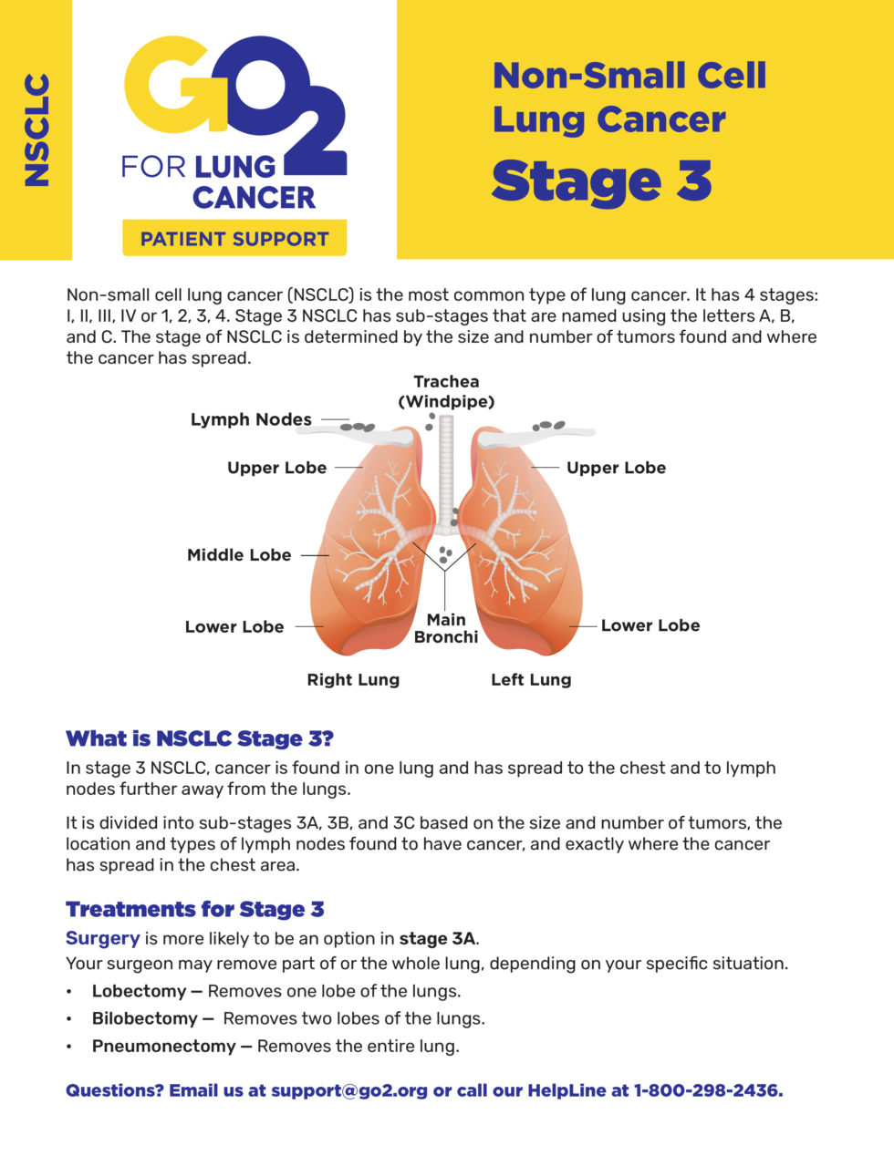 Stage 3 Non-Small Cell Lung Cancer | GO2 for Lung Cancer