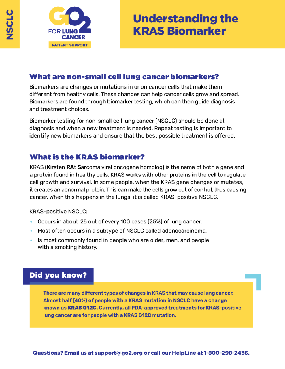 Understanding the KRAS Biomarker