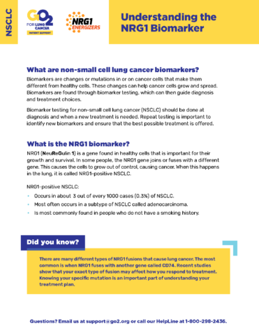 Understanding the NRG1 Biomarker