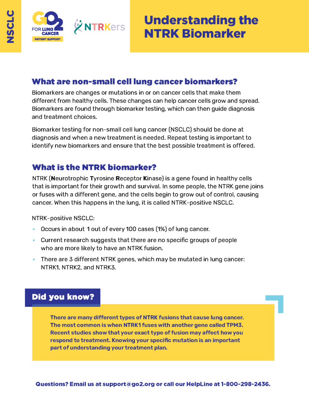 Understanding the NTRK Biomarker