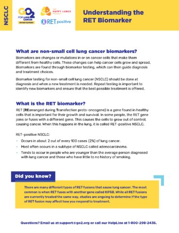 Understanding the RET Biomarker