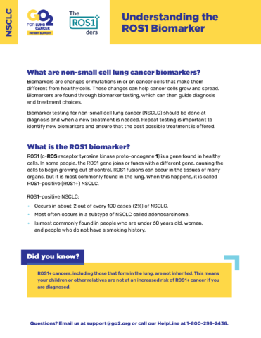 Understanding the ROS1 Biomarker